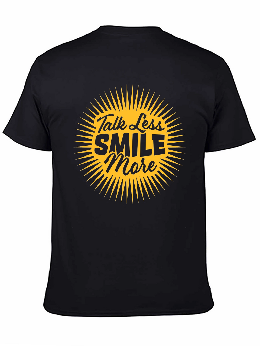 Talk Less Smile More Graphic Tee - Black