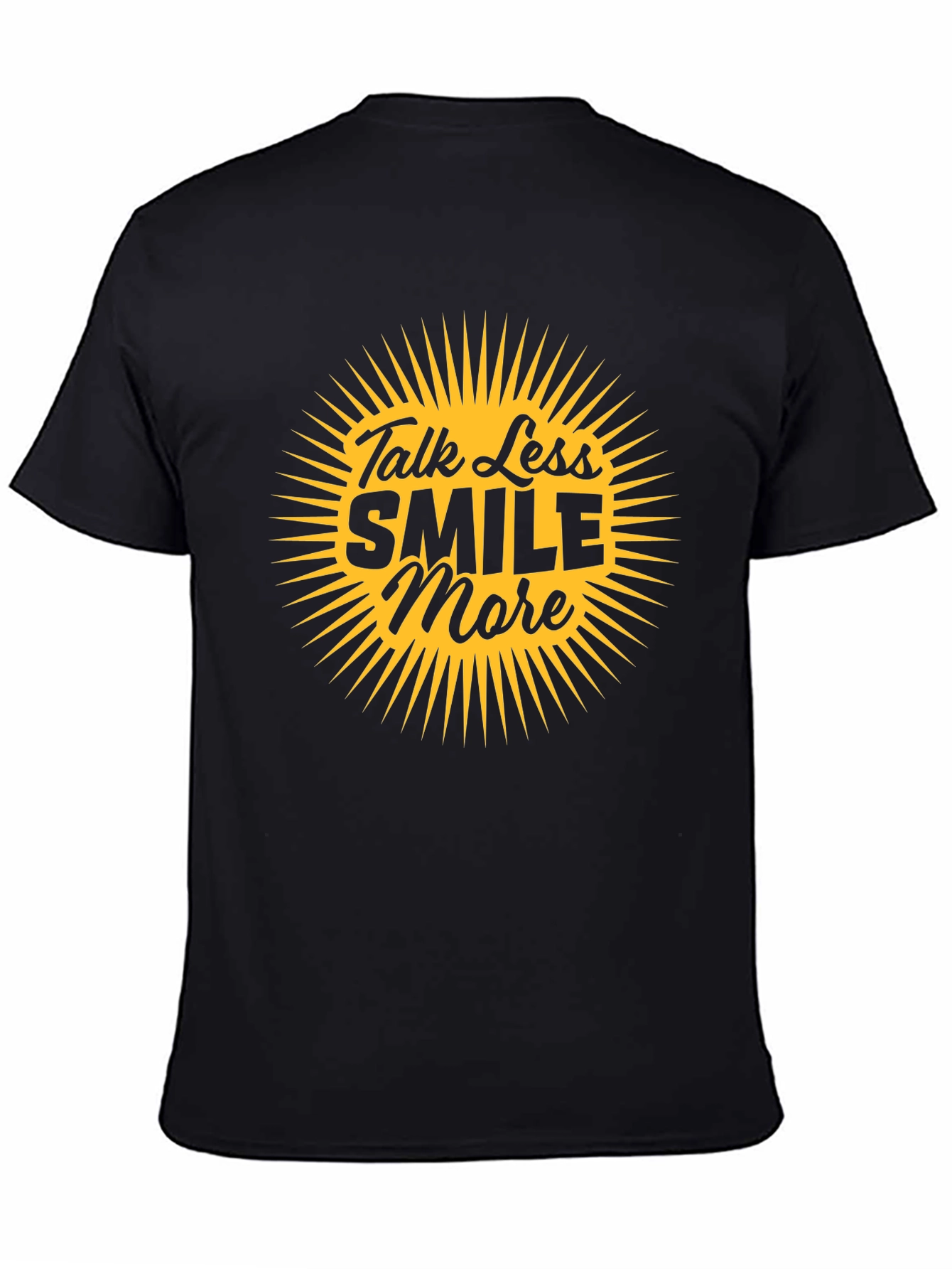 Talk Less Smile More Graphic Tee - Black