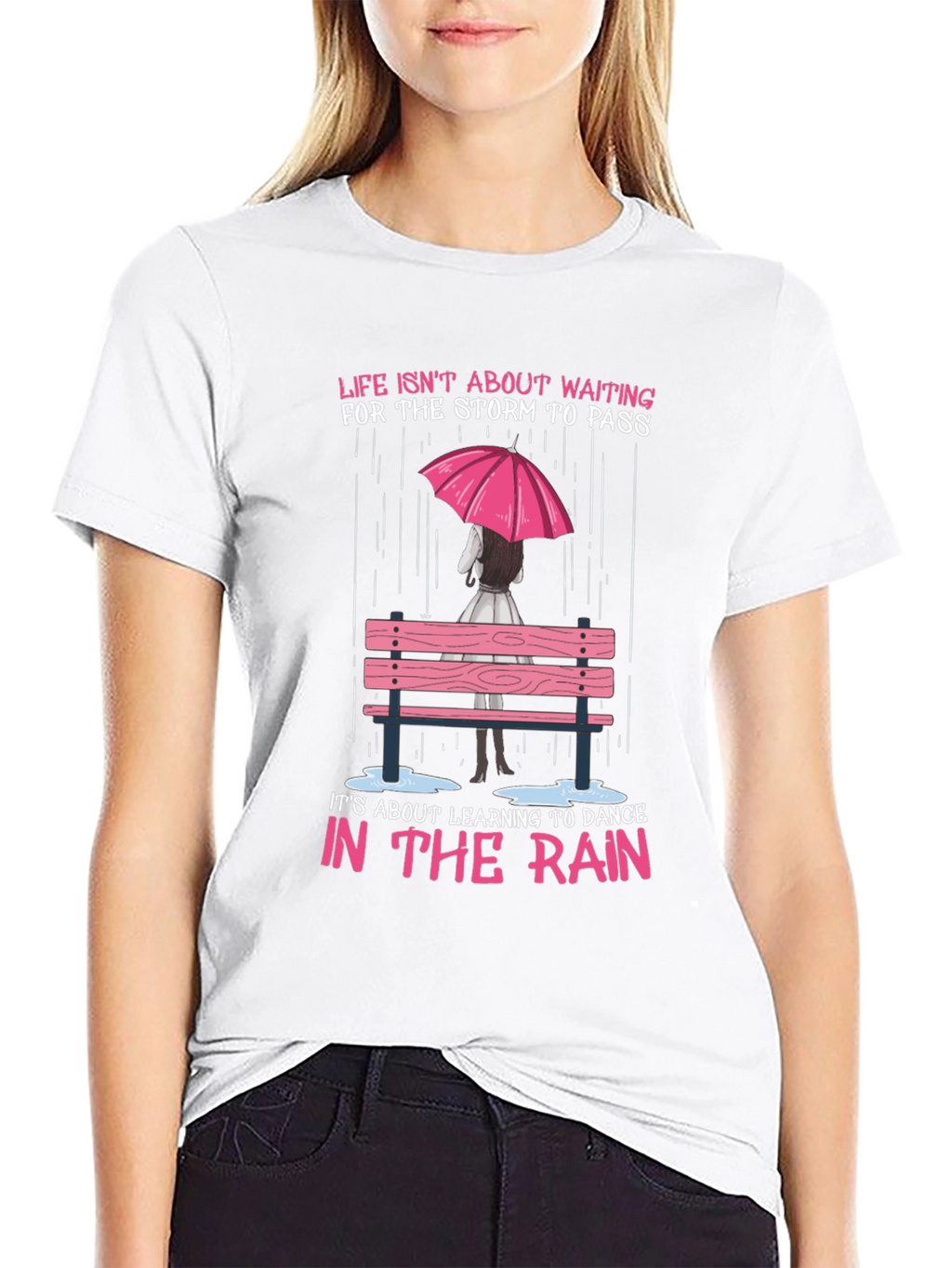 Dance in the Rain Graphic Tee - Inspirational T-Shirt