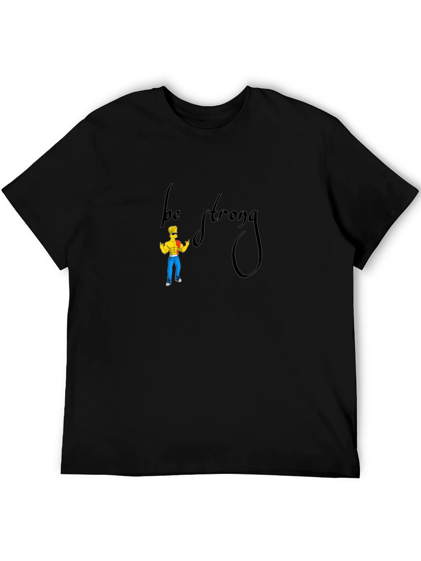 Be Strong Graphic Tee - Black