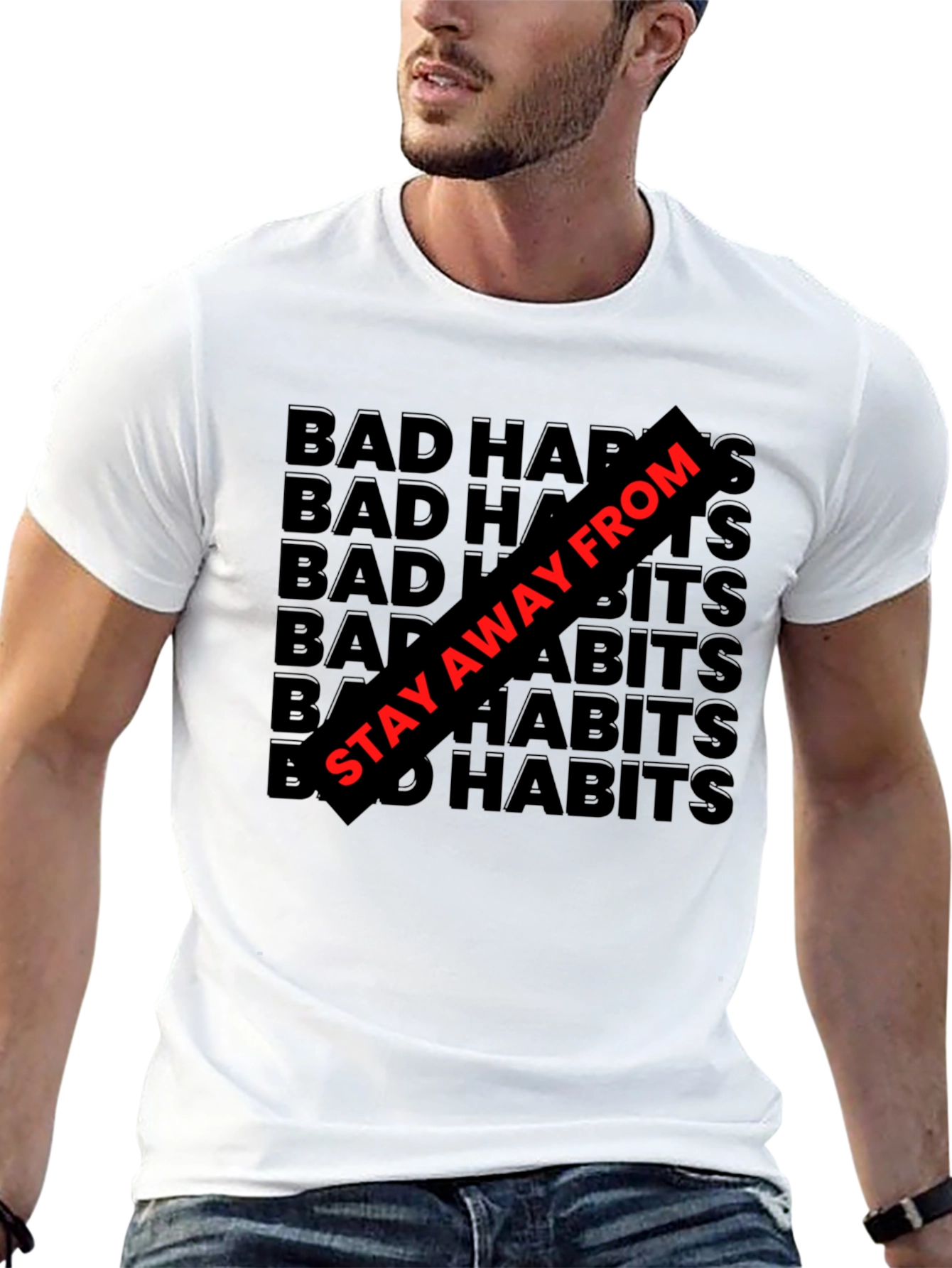 Bad Habits Graphic Tee - Stay Away From
