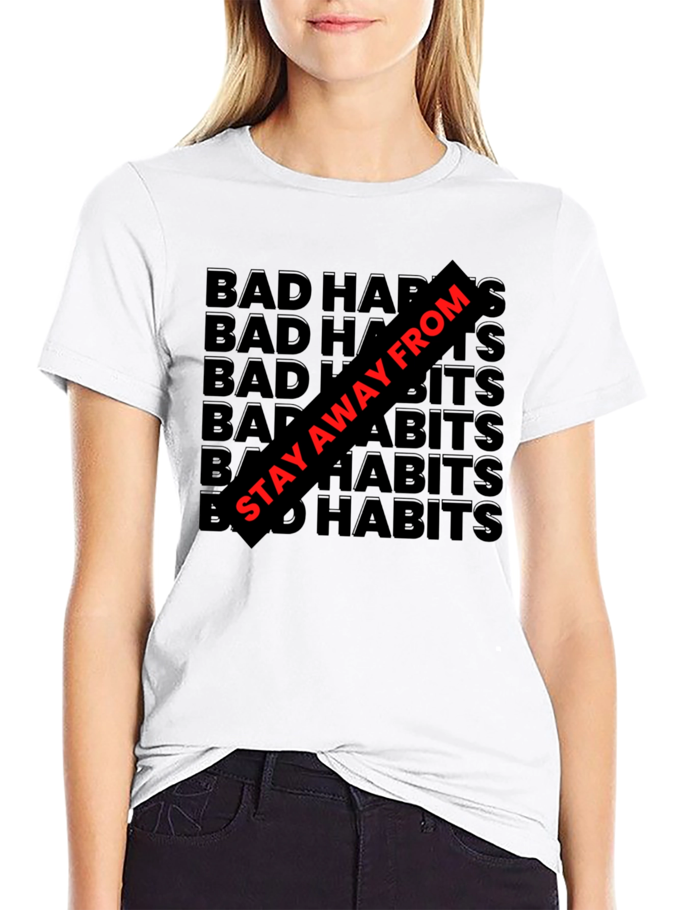 Bad Habits Graphic Tee - Stay Away From
