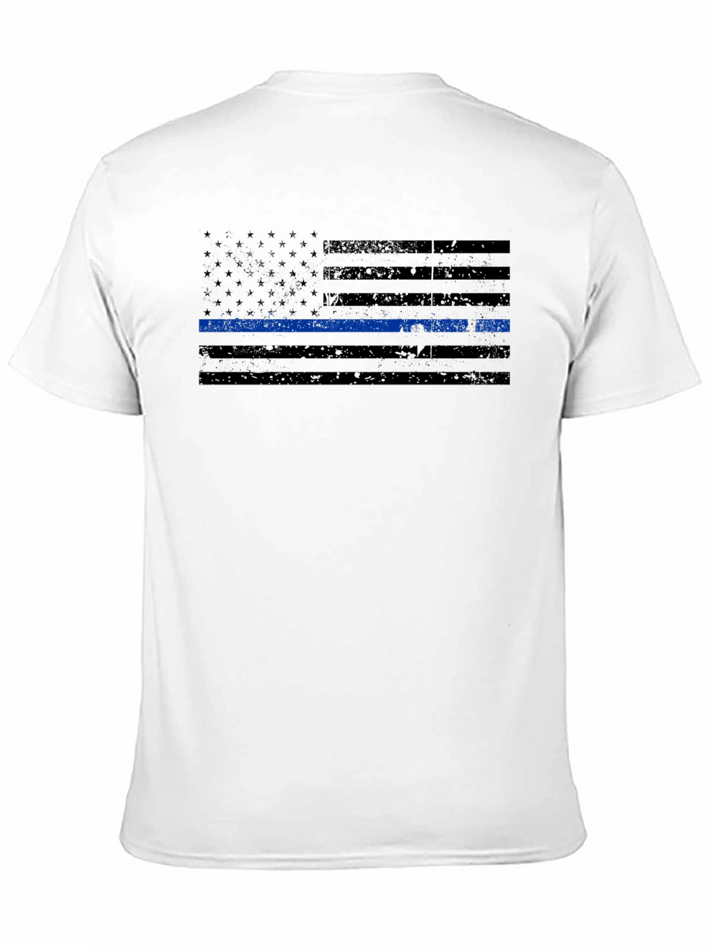 Thin Blue Line American Flag T-Shirt