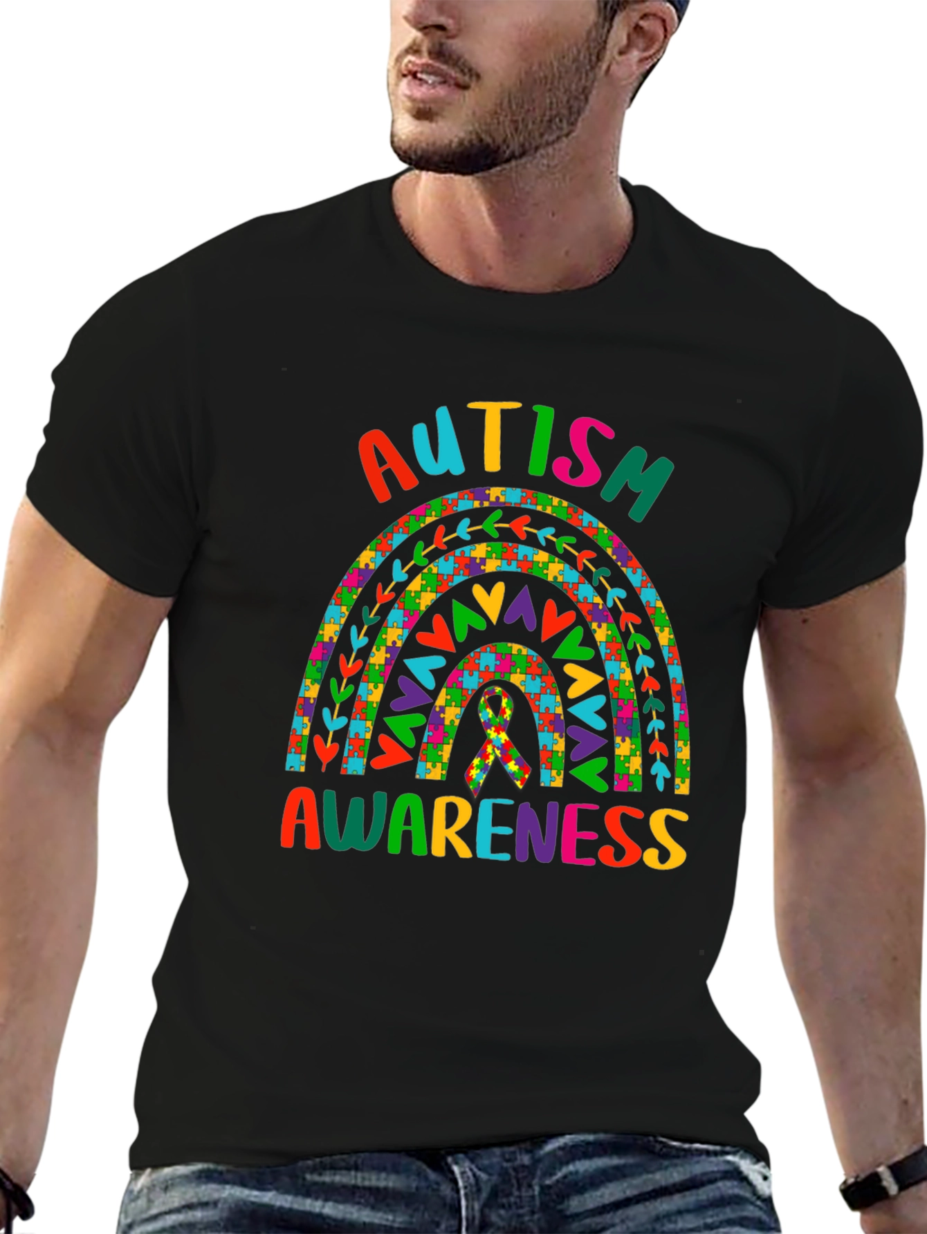 Autism Awareness Rainbow T-Shirt