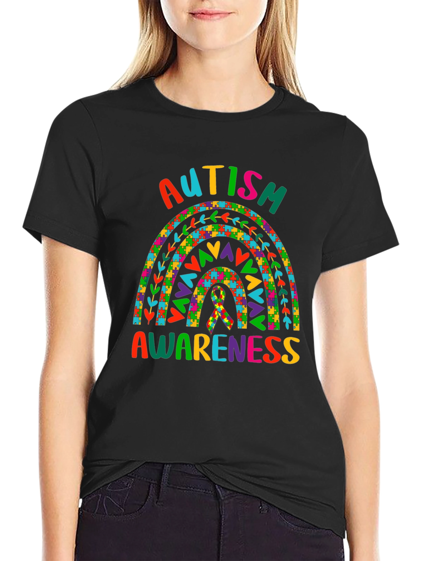 Autism Awareness Rainbow T-Shirt