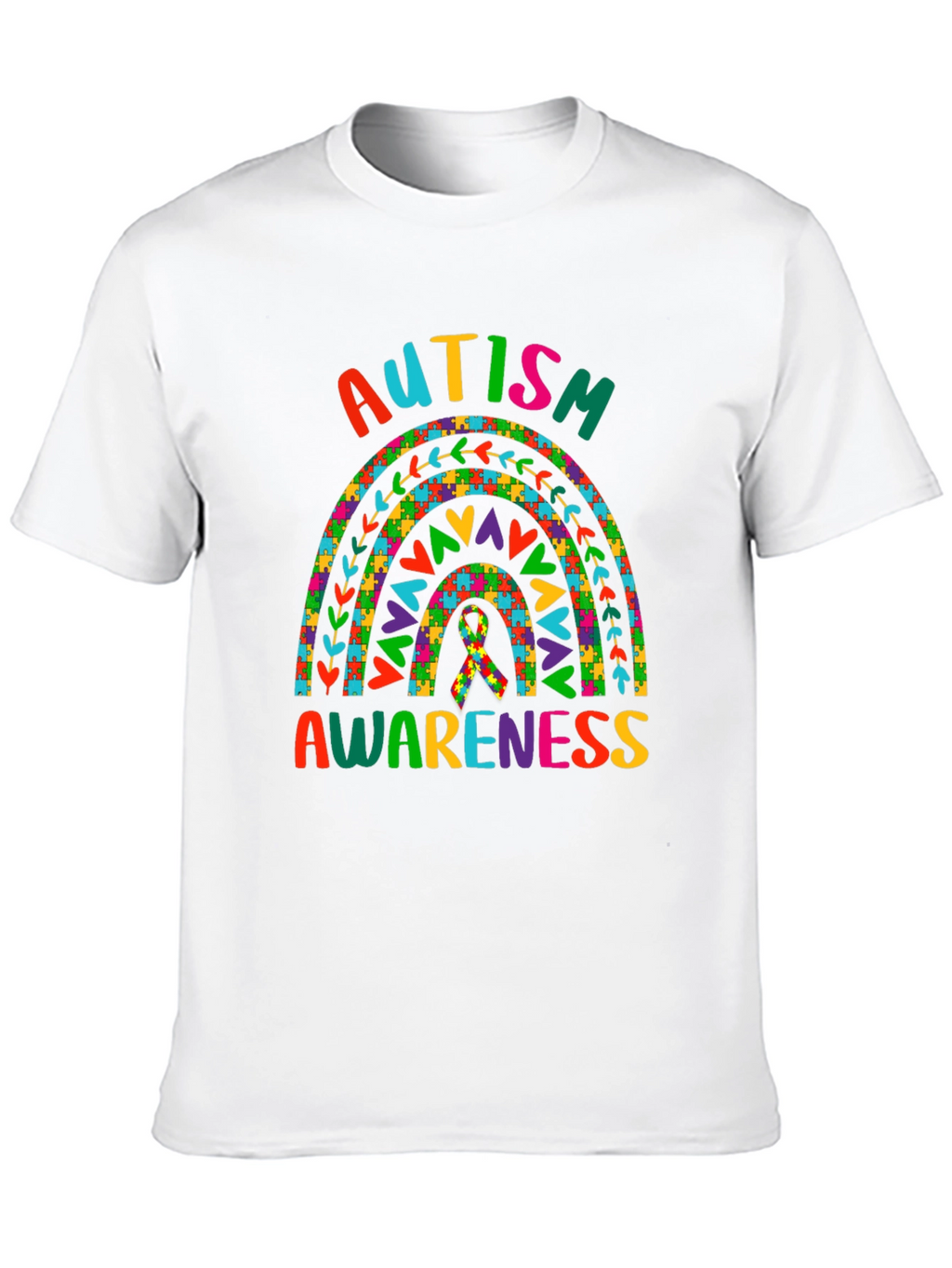Autism Awareness Rainbow T-Shirt