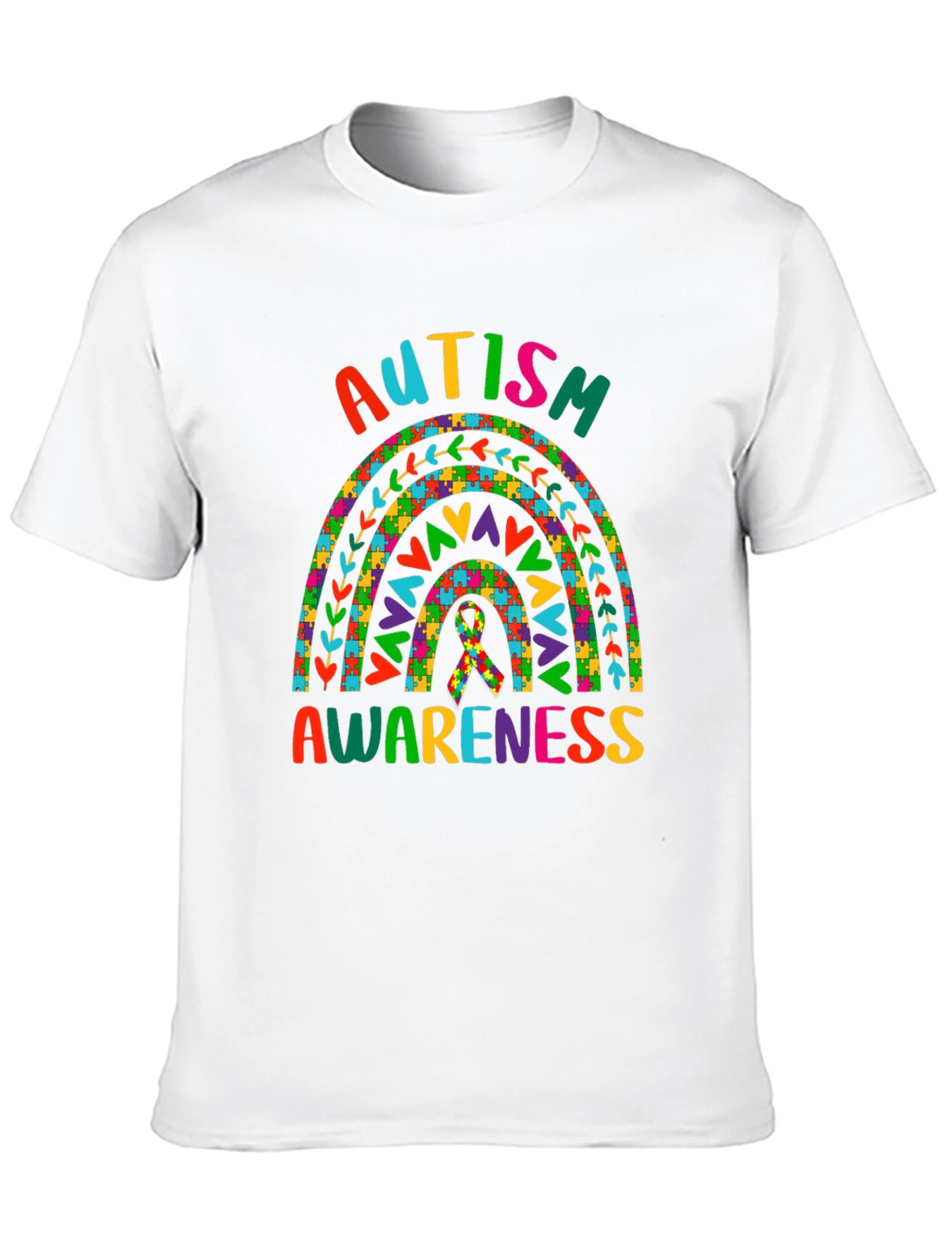 Autism Awareness Rainbow T-Shirt