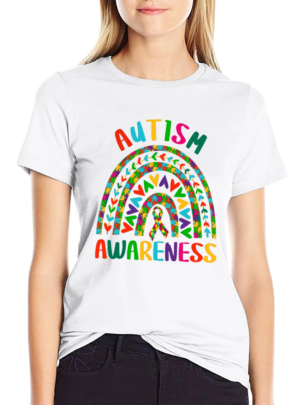 Autism Awareness Rainbow T-Shirt