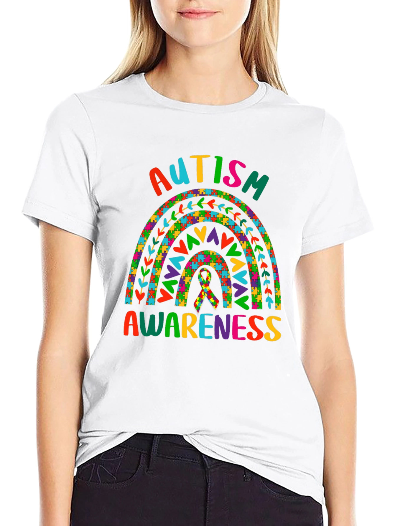 Autism Awareness Rainbow T-Shirt