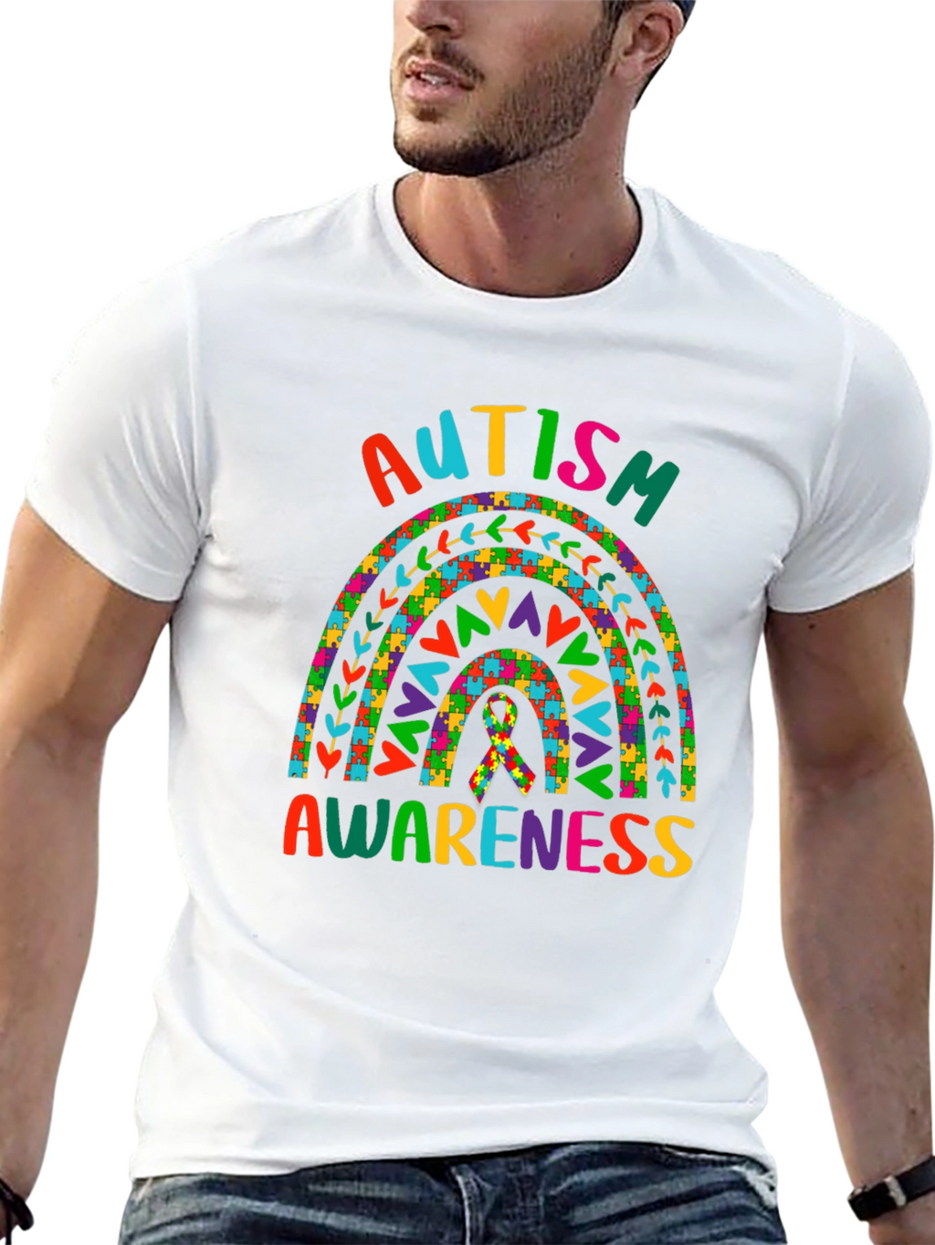 Autism Awareness Rainbow T-Shirt