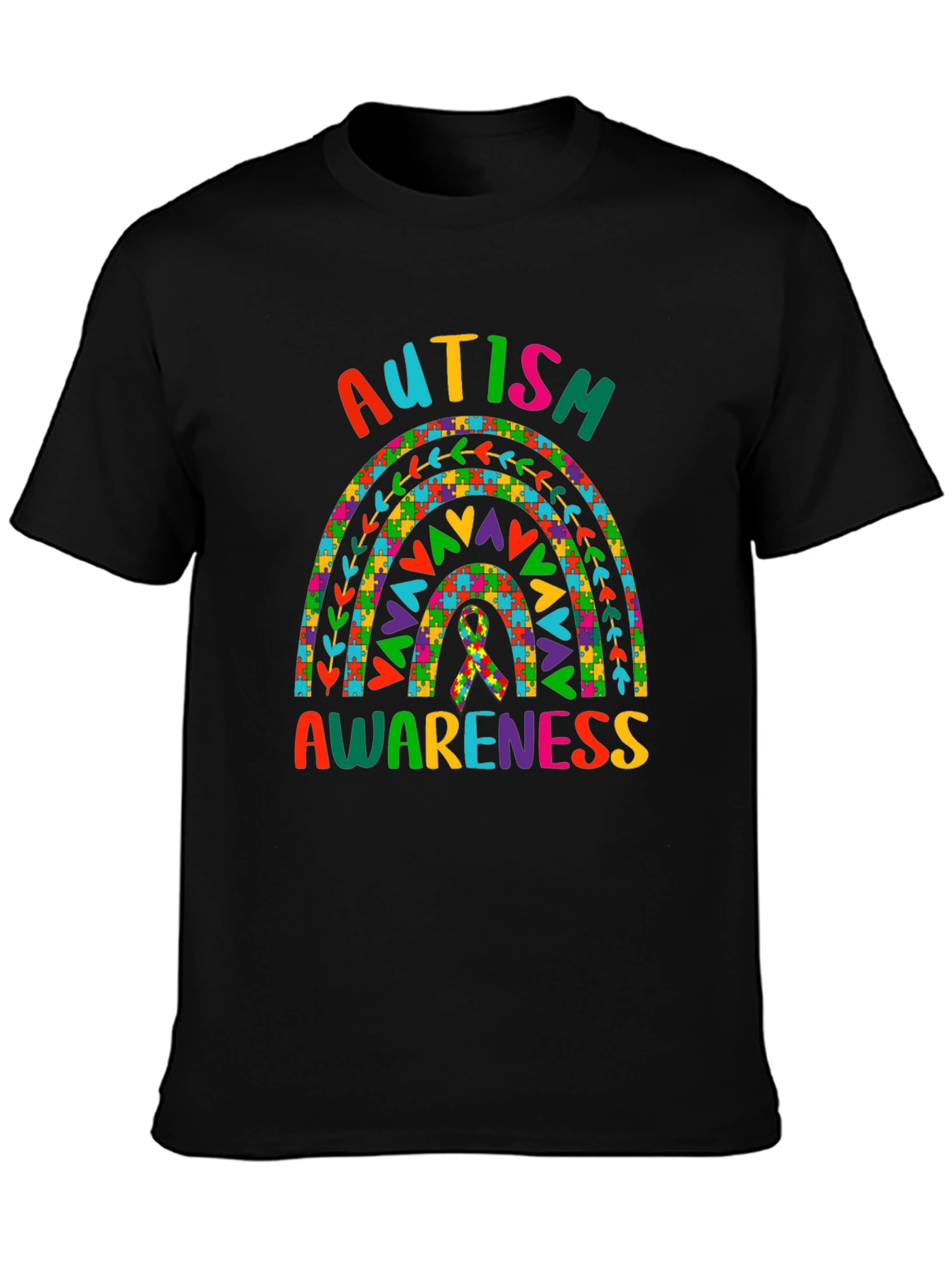 Autism Awareness Rainbow T-Shirt