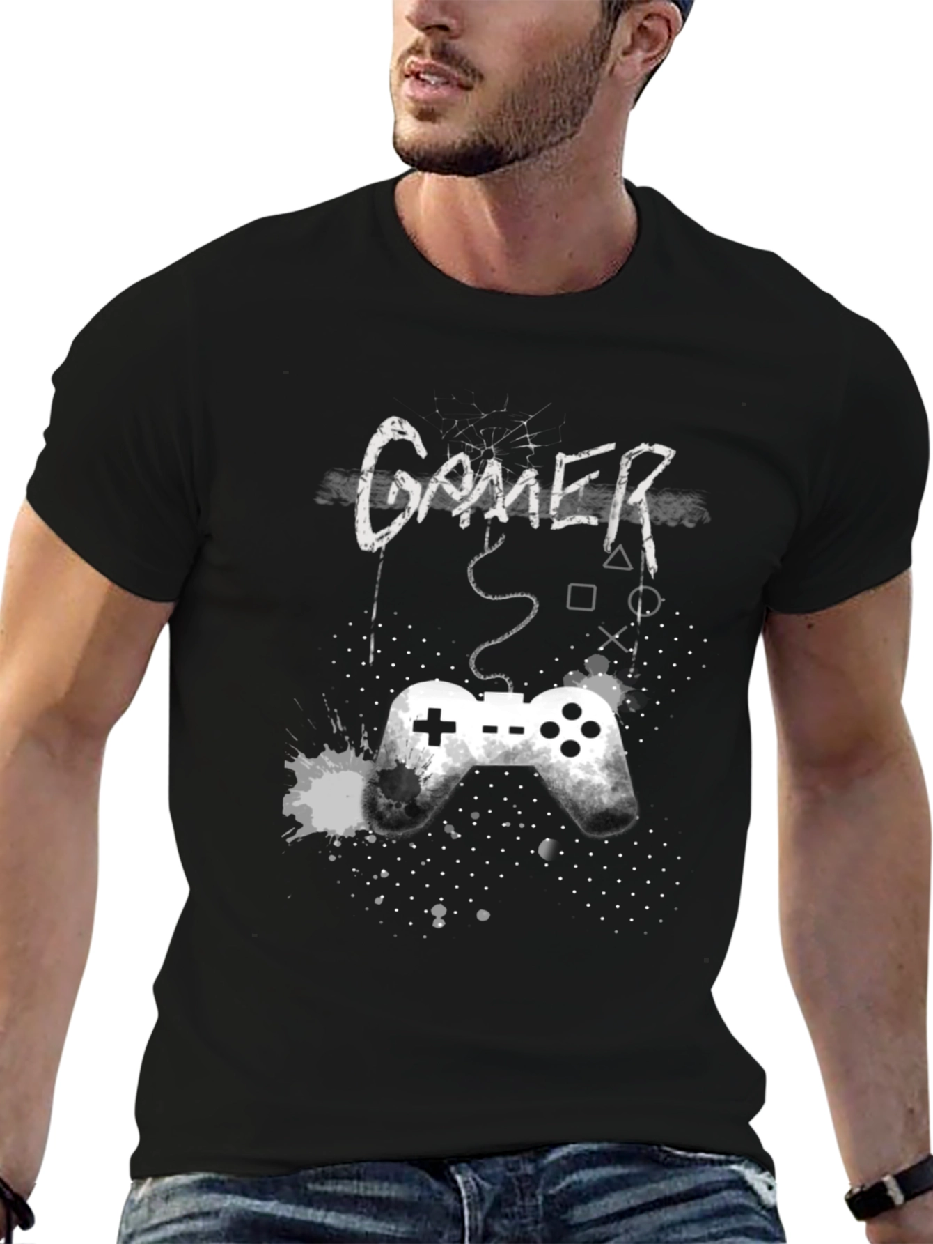 Gamer Controller Graphic T-Shirt
