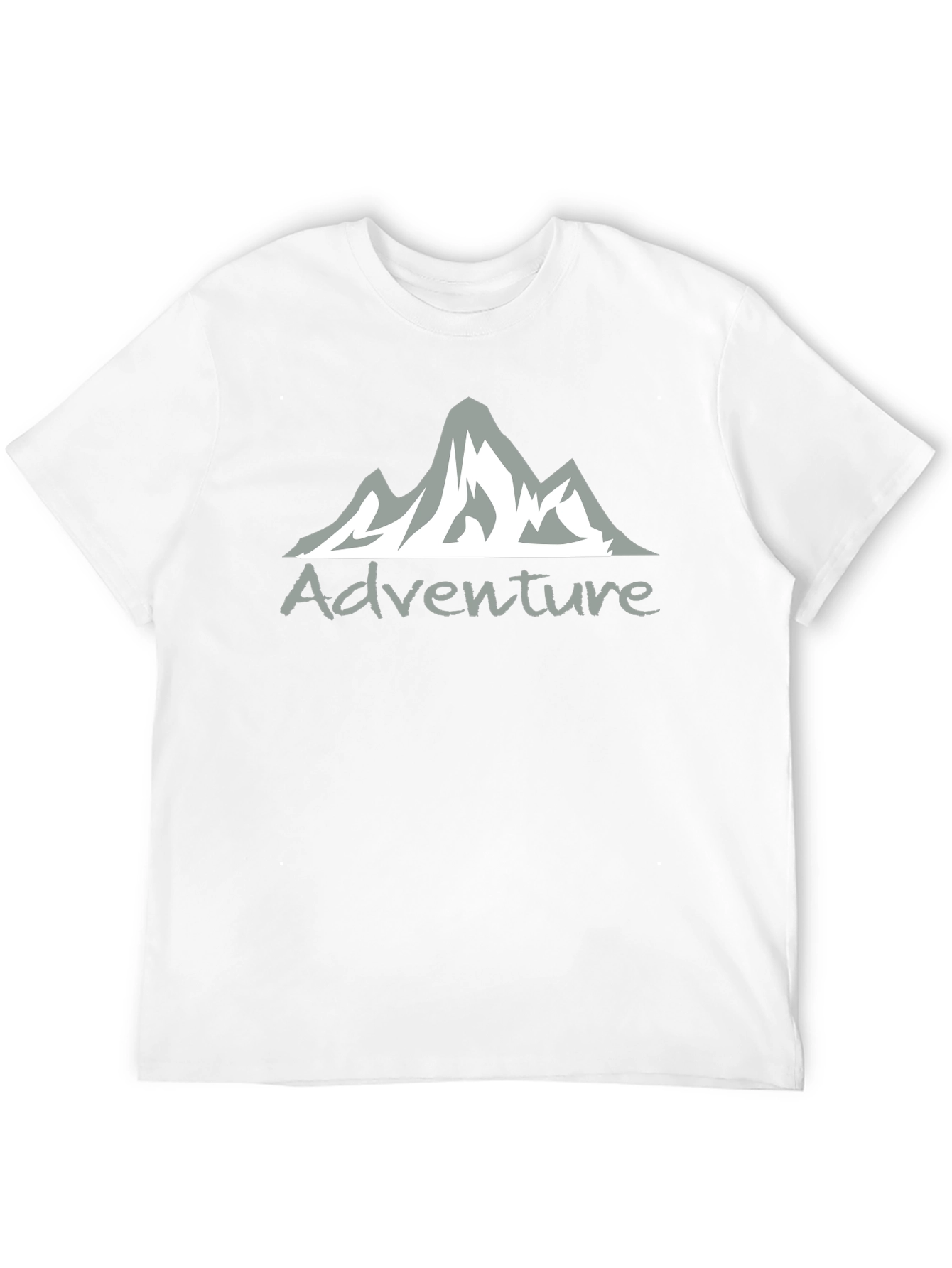 Adventure Mountain Graphic Tee - Black Cotton Blend