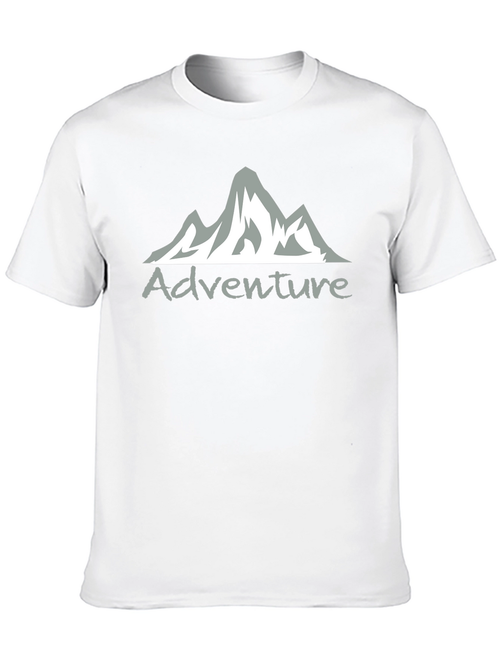 Adventure Mountain Graphic Tee - Black Cotton Blend
