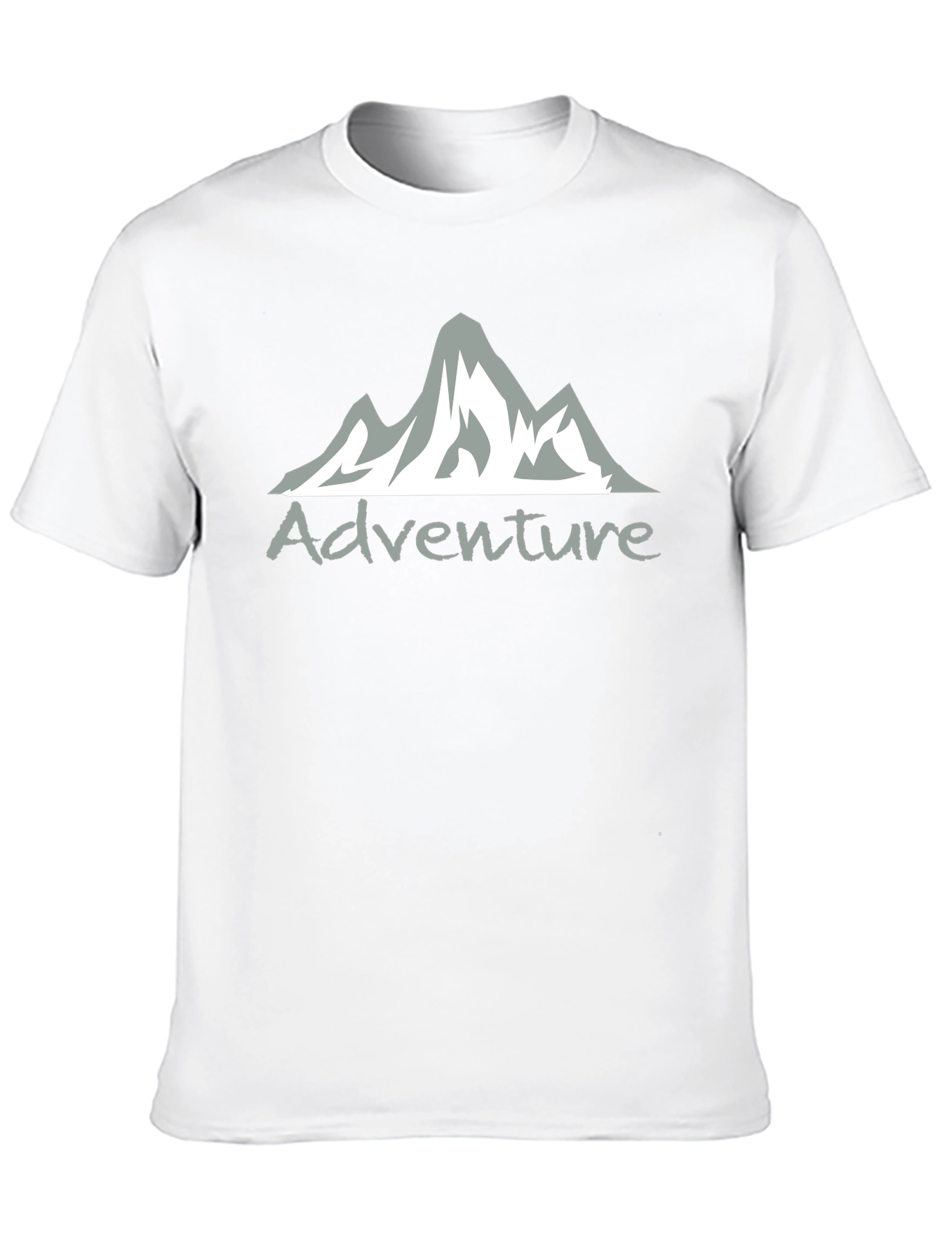 Adventure Mountain Graphic Tee - Black Cotton Blend