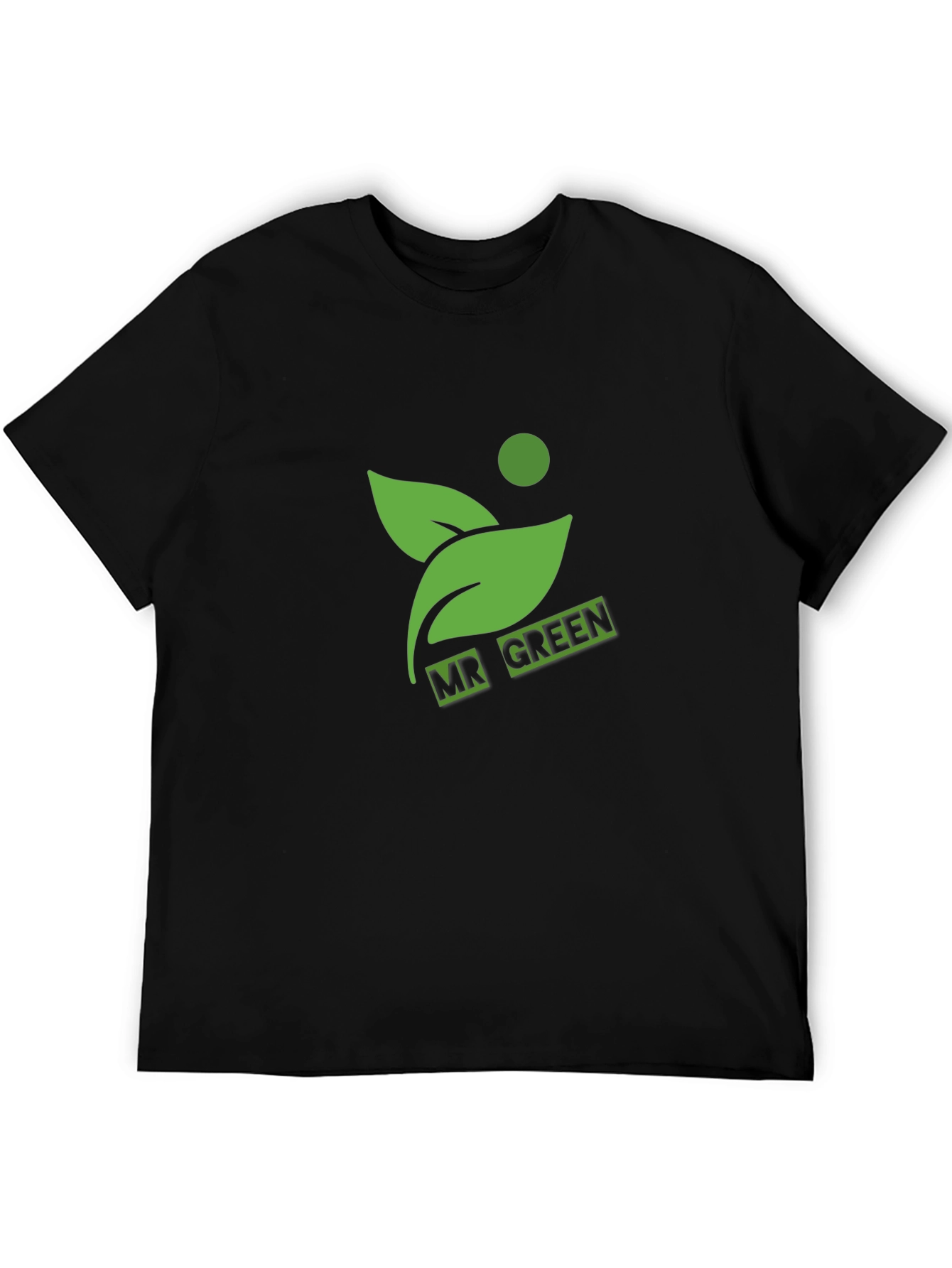 Mr. Green Graphic Tee - Black Cotton Blend
