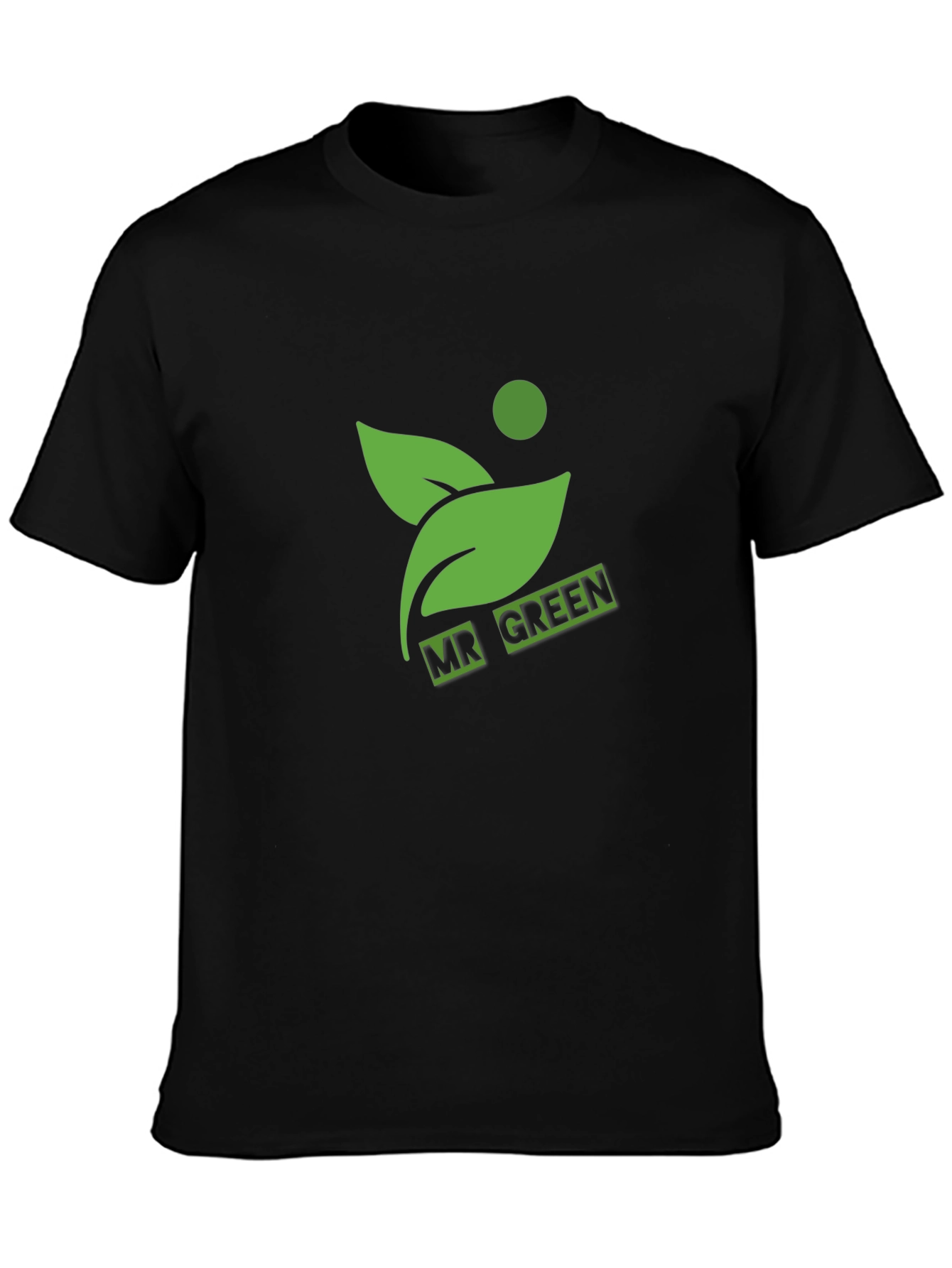 Mr. Green Graphic Tee - Black Cotton Blend