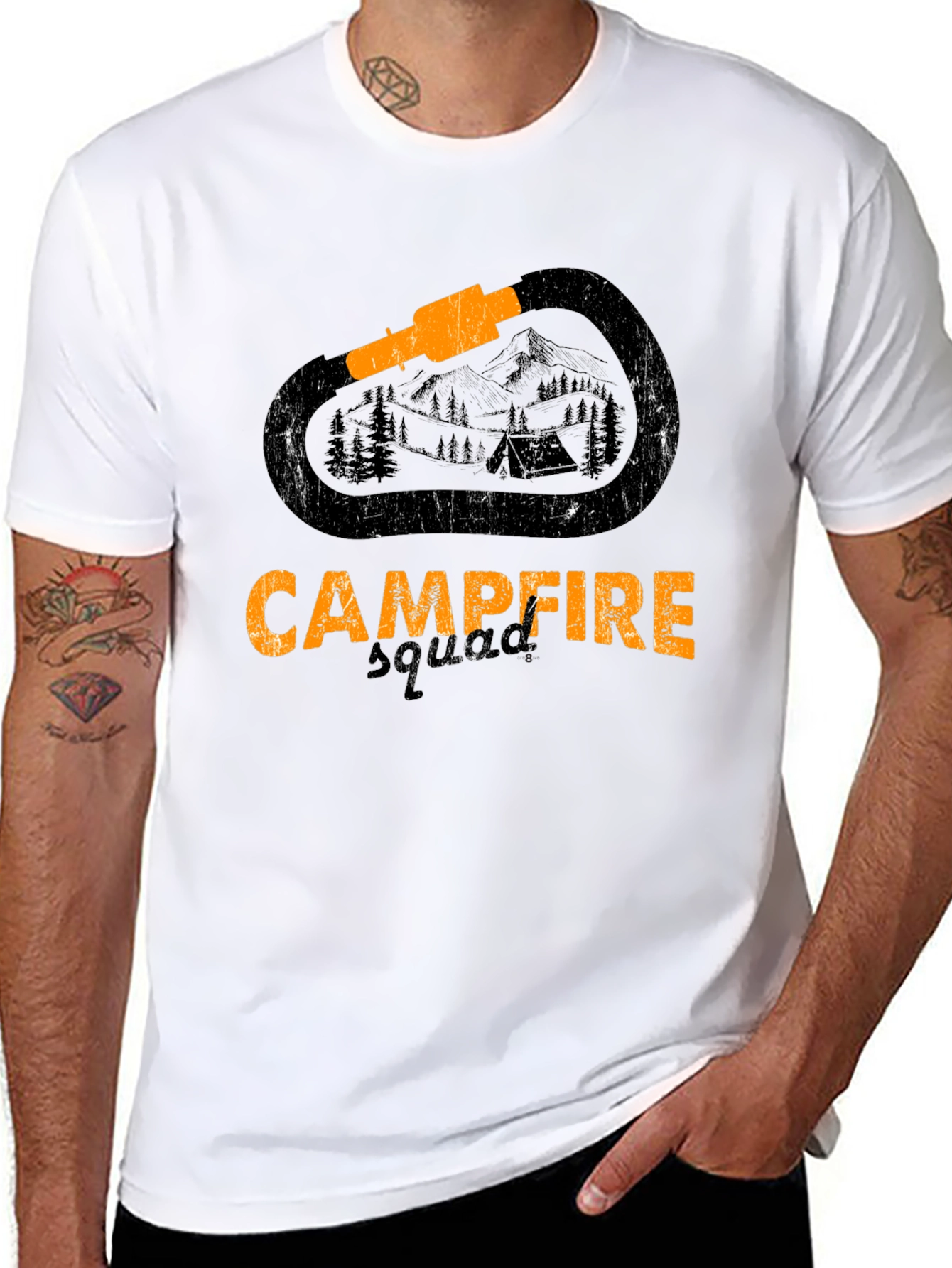 Campfire Carabiner Graphic Tee