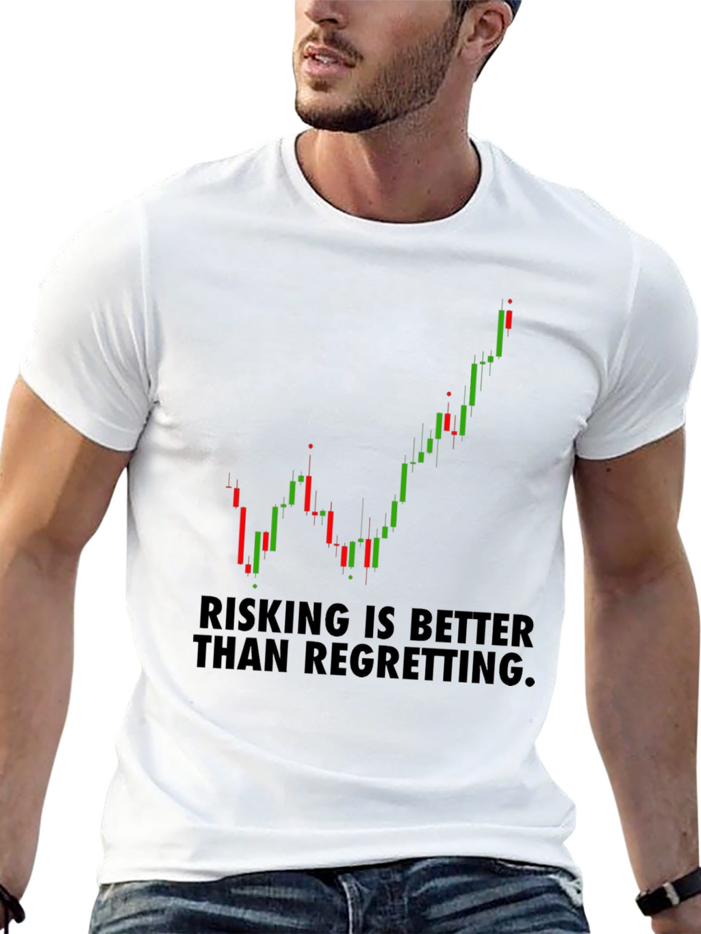 Risking Better Than Regretting Stock Chart T-Shirt