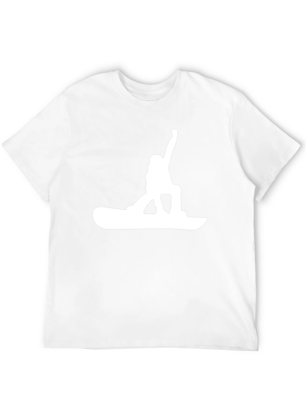 Snowboarder Graphic Tee - Black Cotton T-Shirt