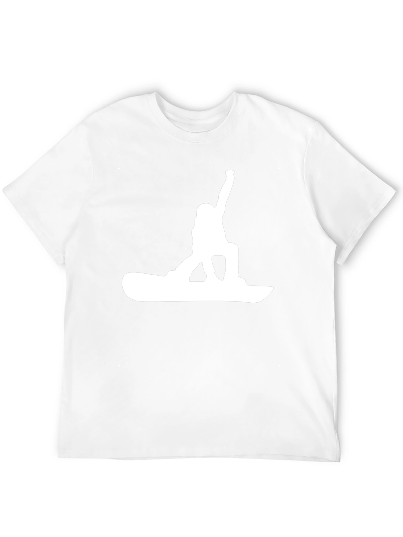 Snowboarder Graphic Tee - Black Cotton T-Shirt