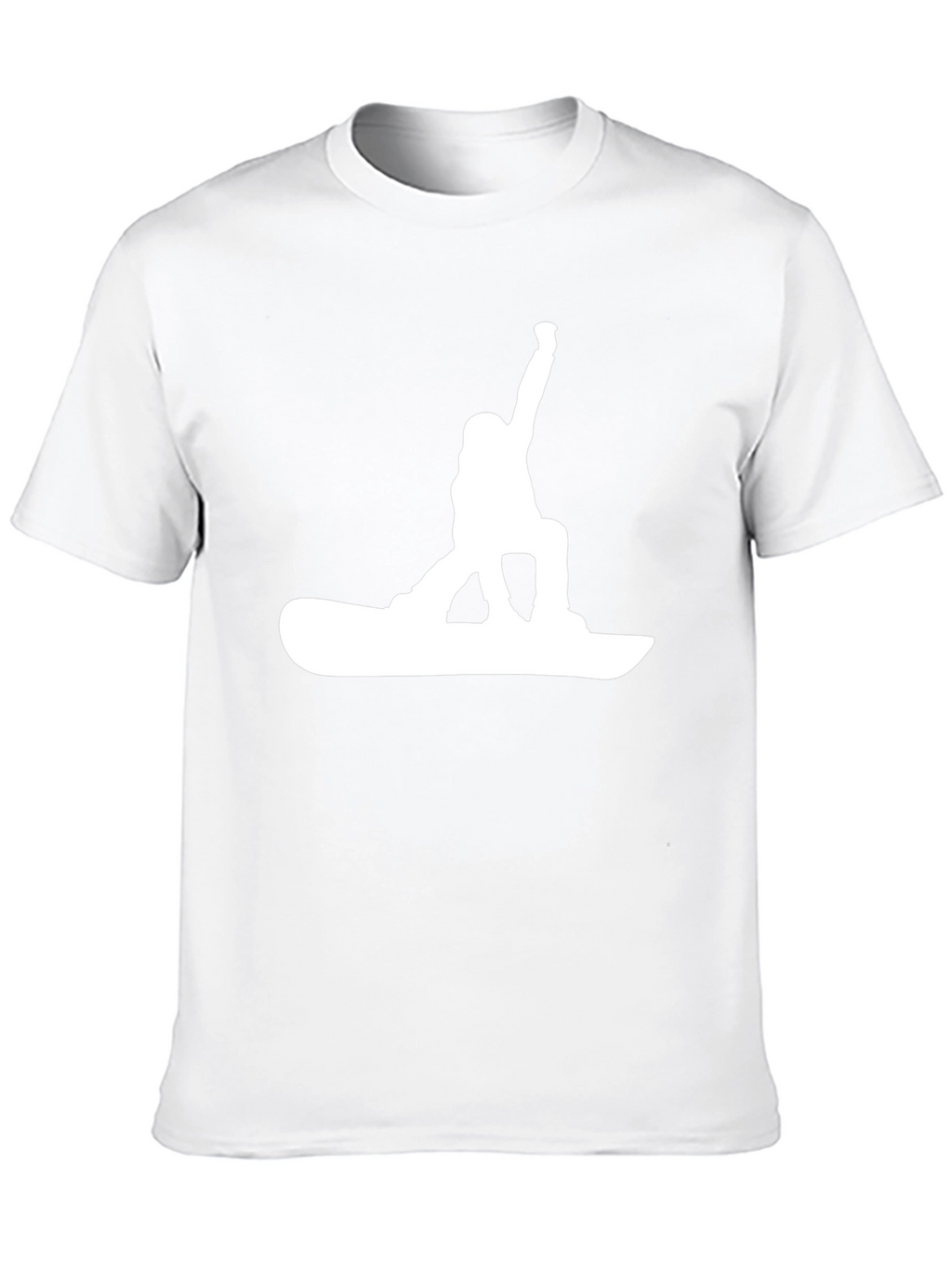 Snowboarder Graphic Tee - Black Cotton T-Shirt