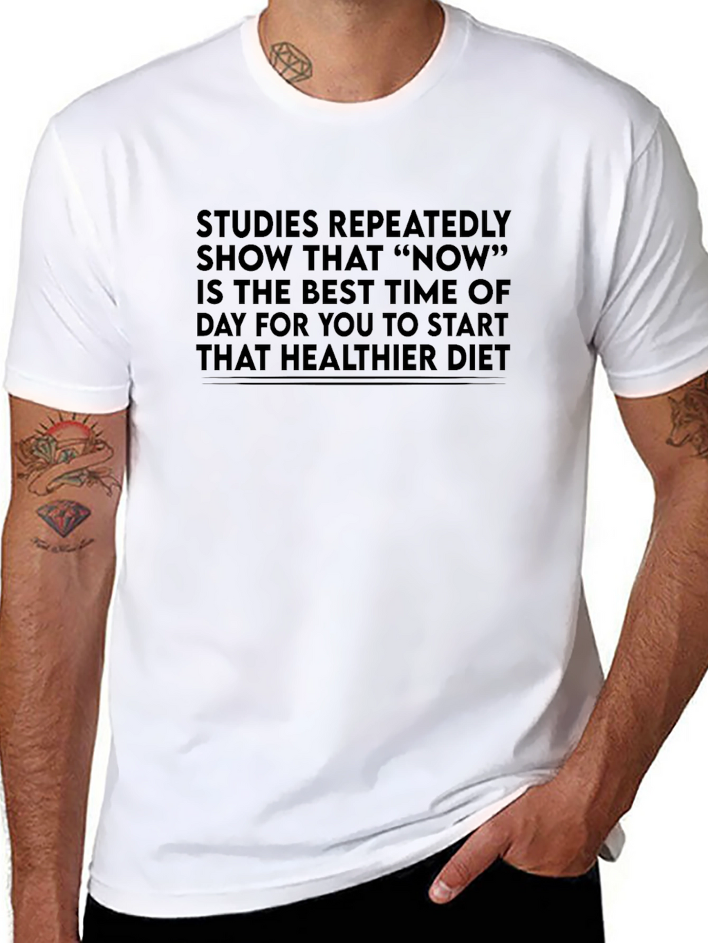 Start Today T-Shirt - Healthier Diet Reminder Tee