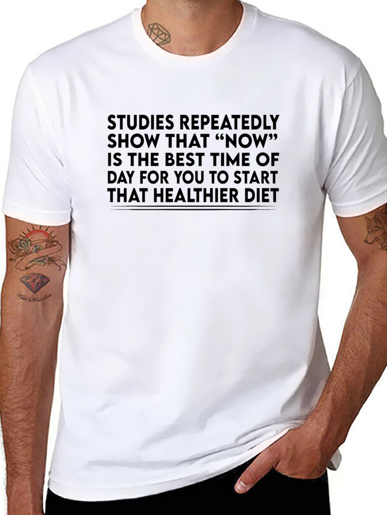 Start Today T-Shirt - Healthier Diet Reminder Tee