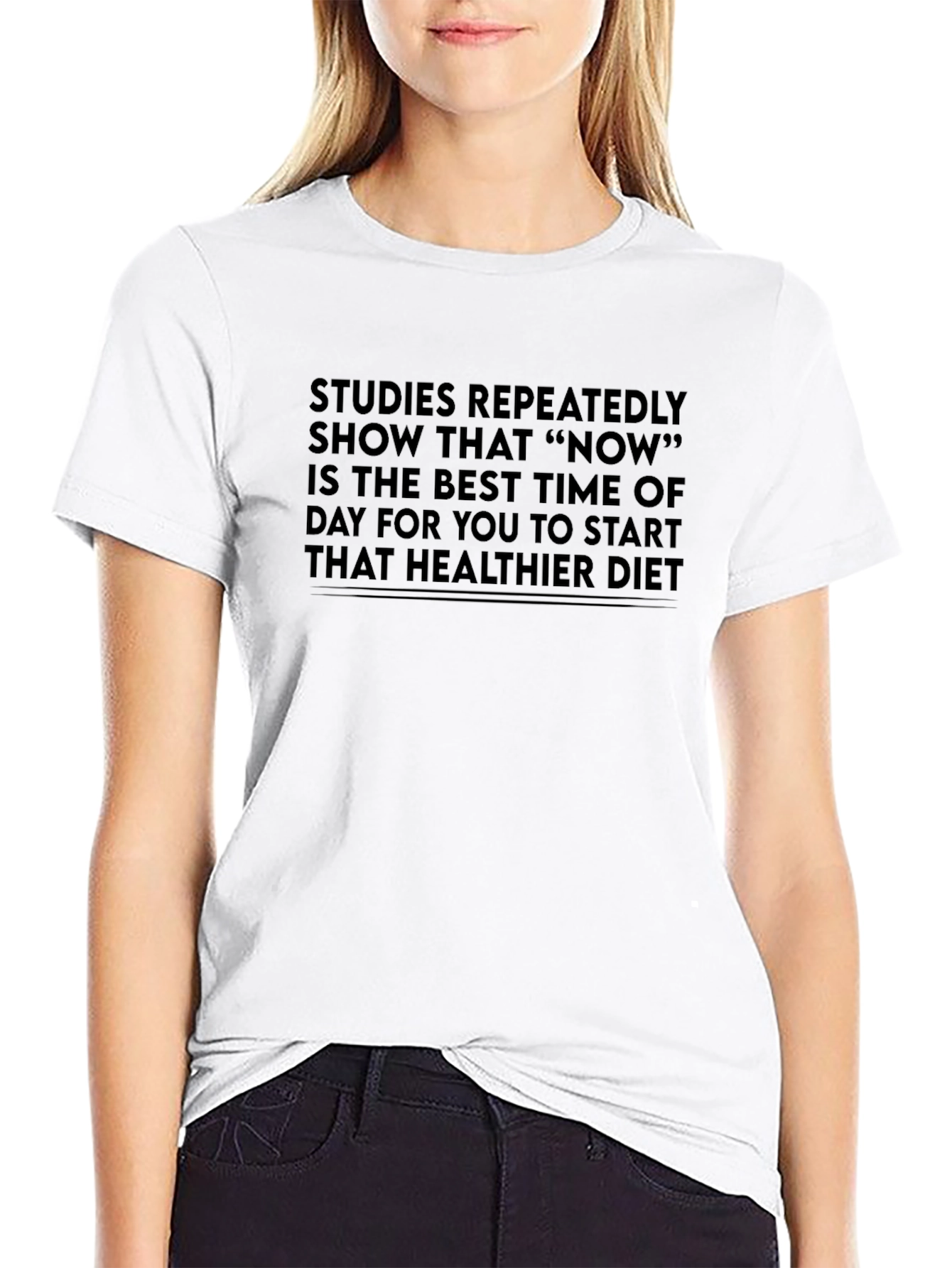 Start Today T-Shirt - Healthier Diet Reminder Tee