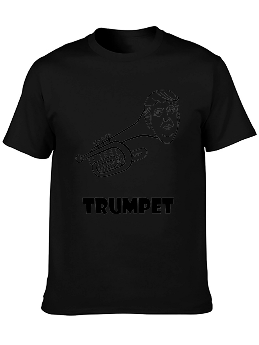 Trumpet Graphic T-Shirt - Music & Political Humor