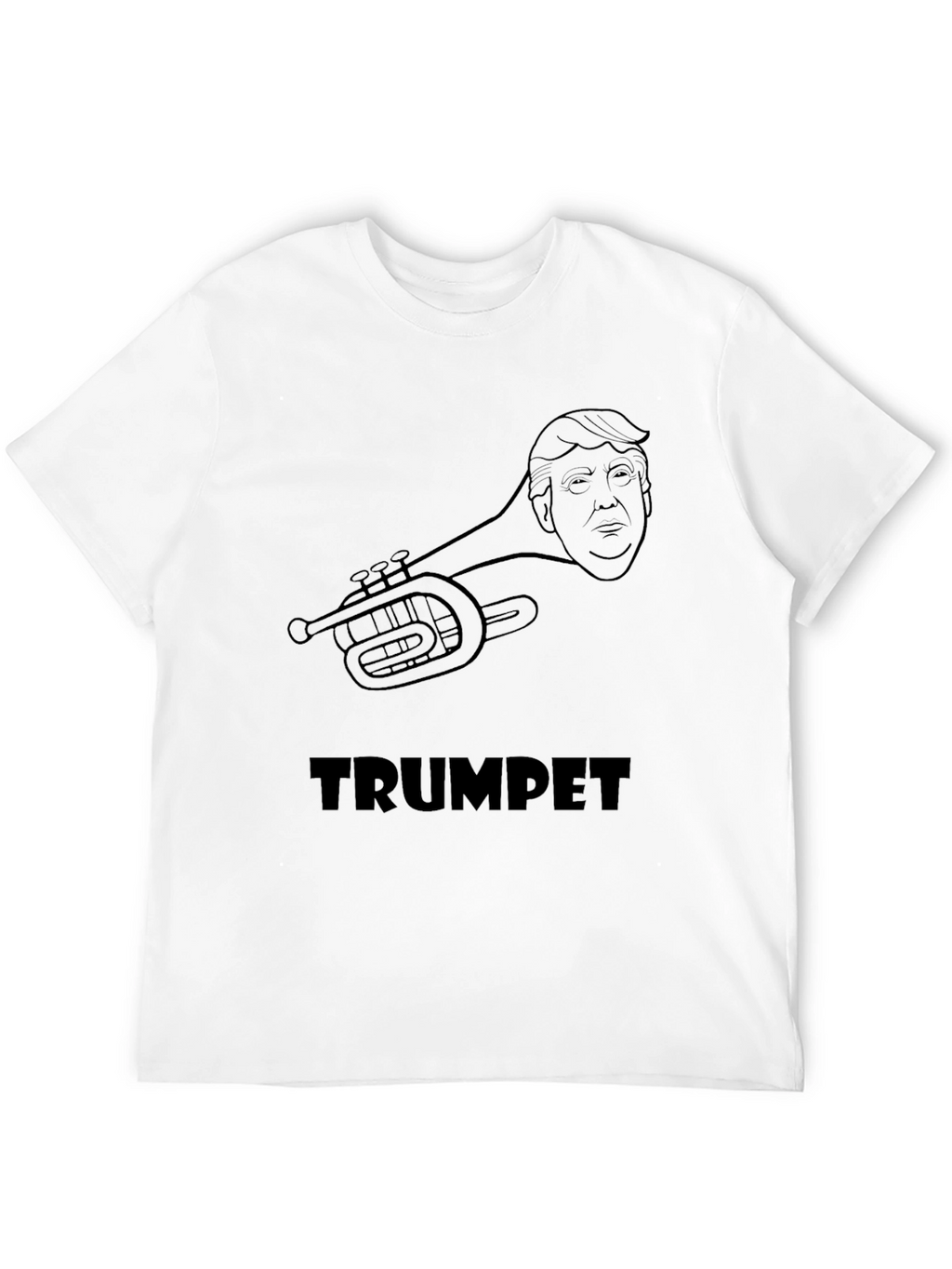 Trumpet Graphic T-Shirt - Music & Political Humor
