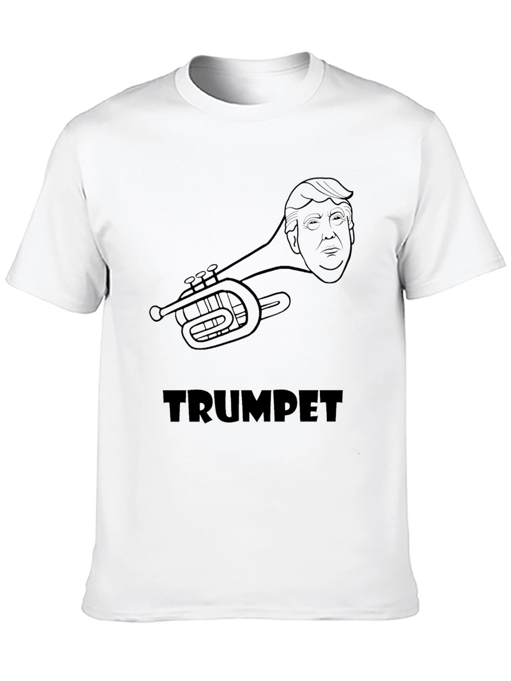 Trumpet Graphic T-Shirt - Music & Political Humor
