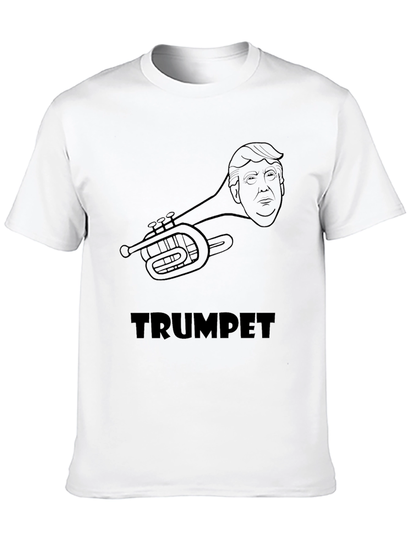 Trumpet Graphic T-Shirt - Music & Political Humor