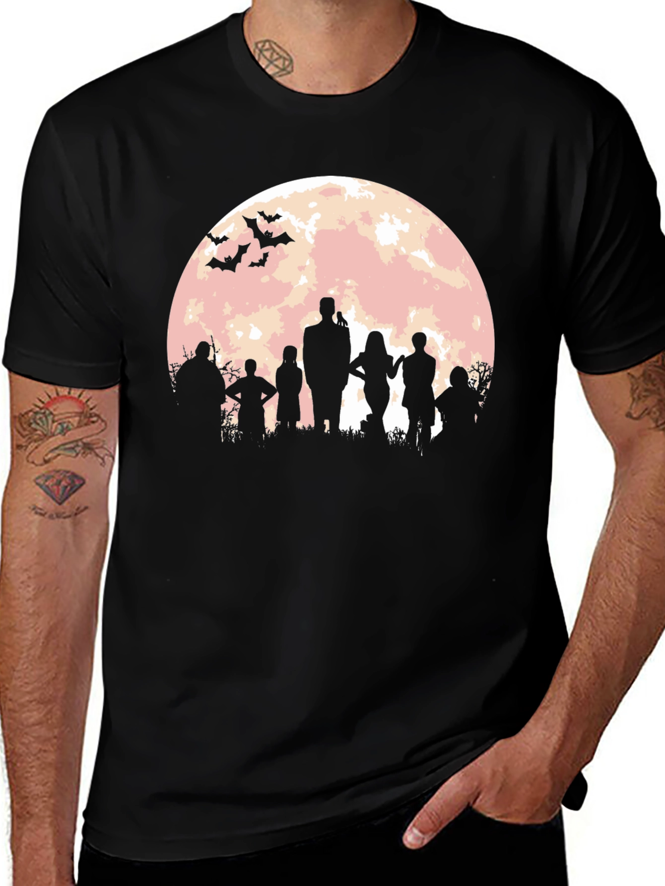 Addams Family Full Moon T-Shirt