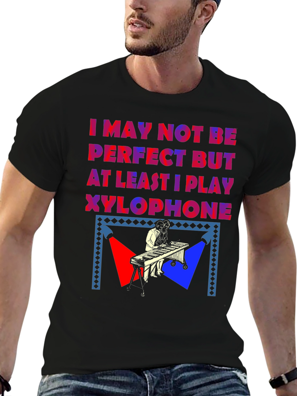 Xylophone Player Graphic T-Shirt