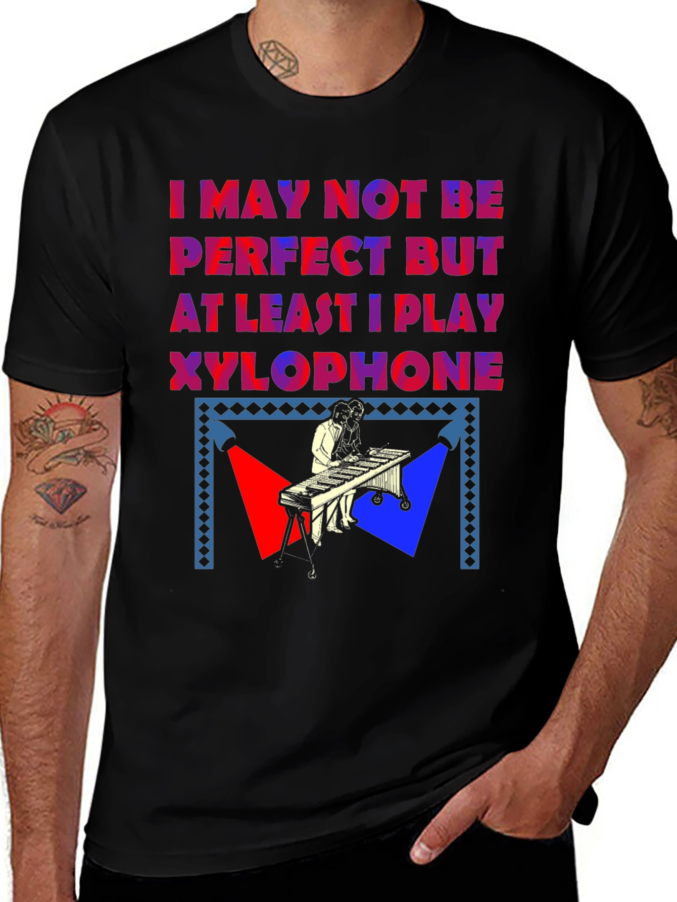 Xylophone Player Graphic T-Shirt