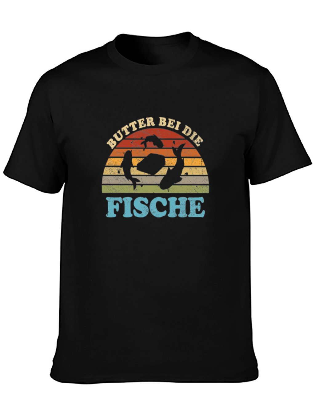 Butter Bei Die Fische Black Graphic T-Shirt