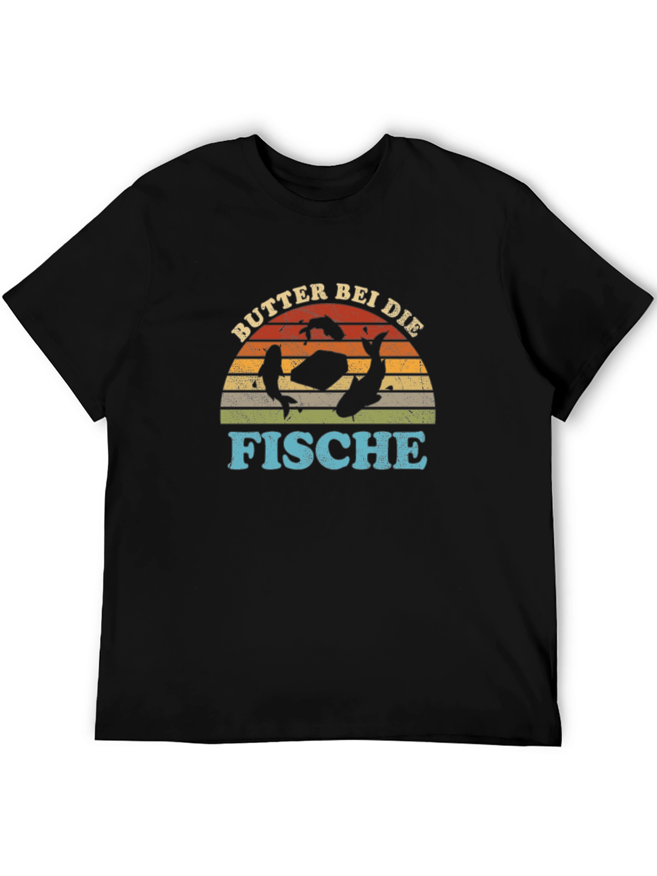 Butter Bei Die Fische Black Graphic T-Shirt