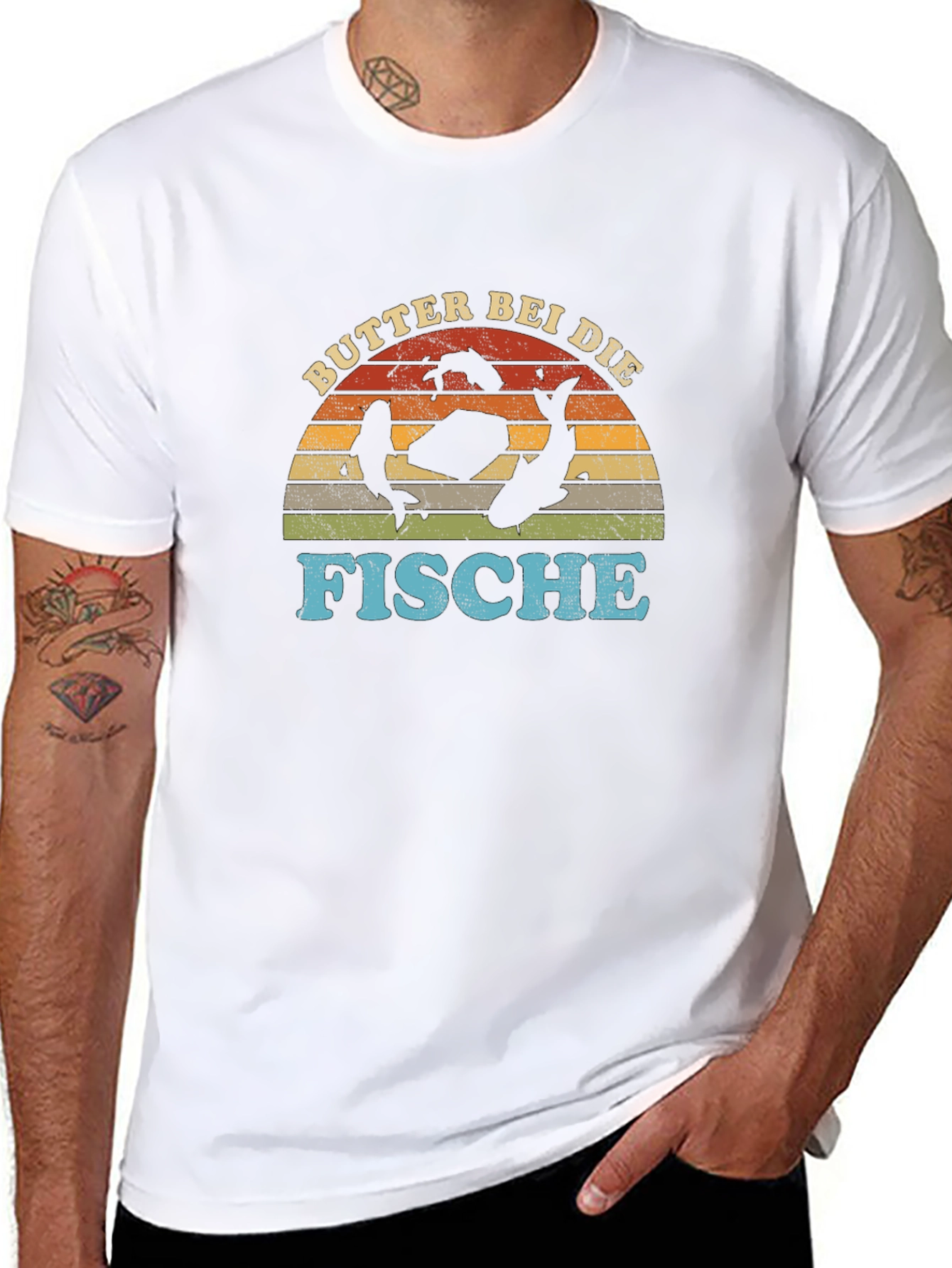 Butter Bei Die Fische Black Graphic T-Shirt