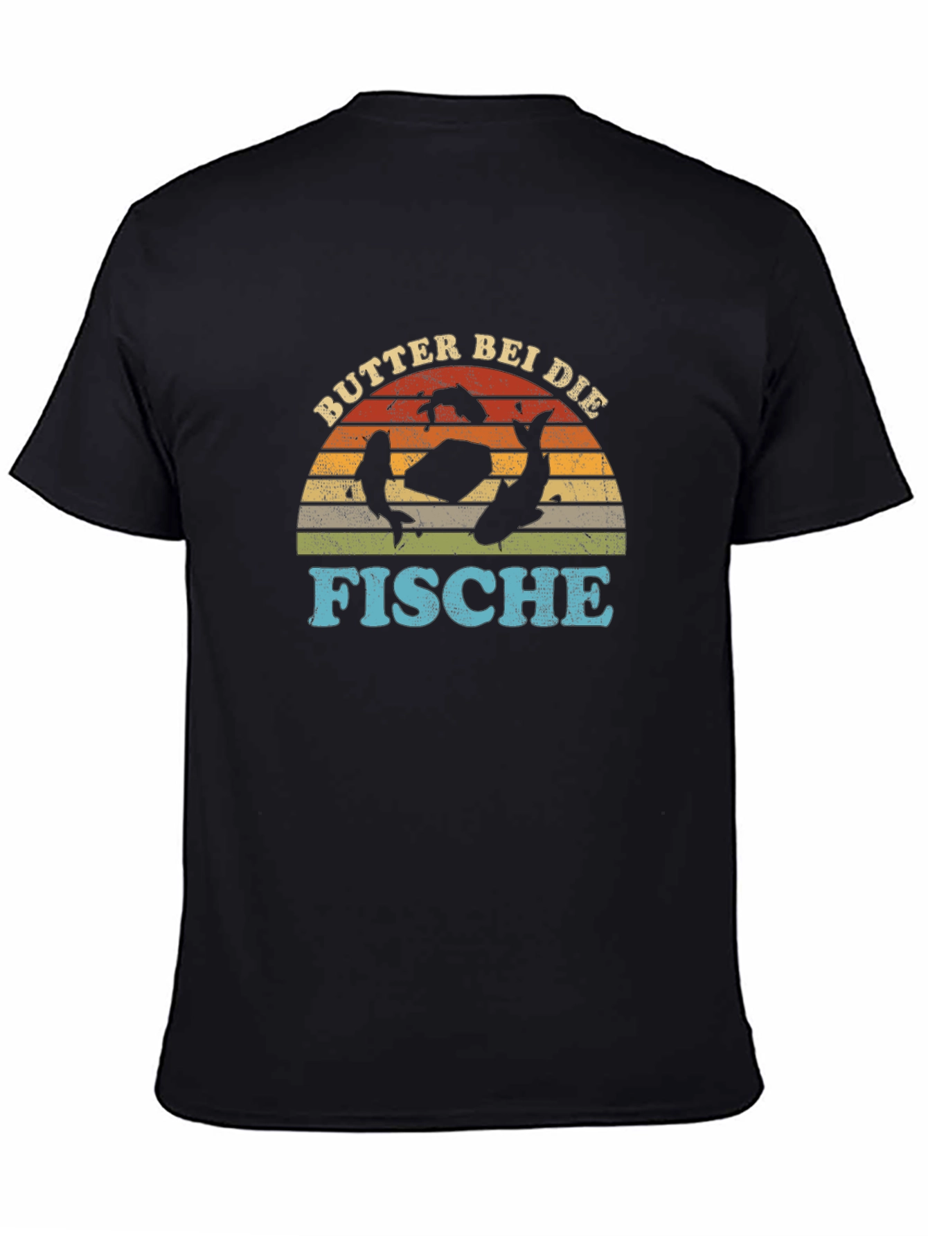 Butter Bei Die Fische Black Graphic T-Shirt