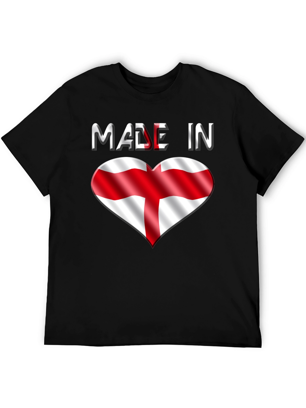 Made in England T-Shirt - Flag Heart