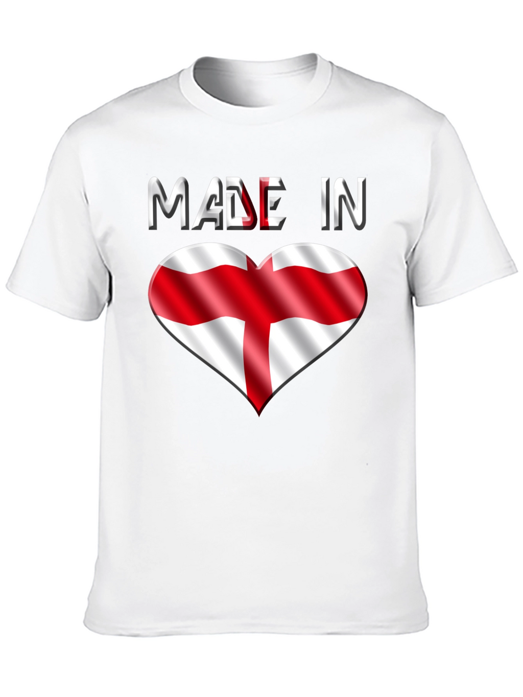 Made in England T-Shirt - Flag Heart