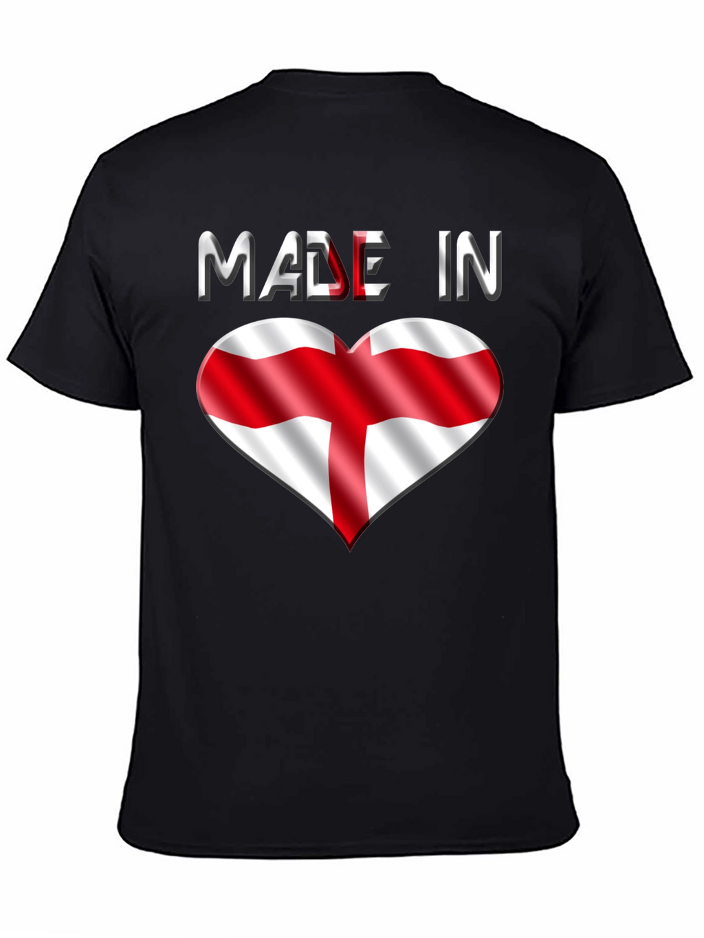 Made in England T-Shirt - Flag Heart