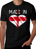 Made in England T-Shirt - Flag Heart