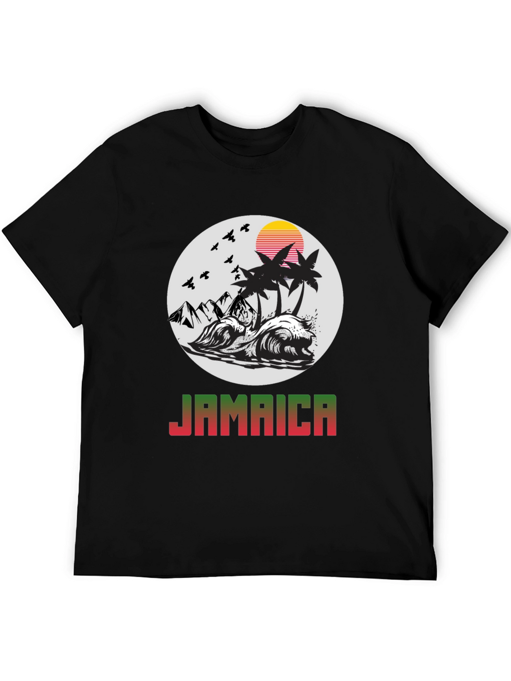 Jamaica Island Graphic Tee - Tropical Paradise T-Shirt