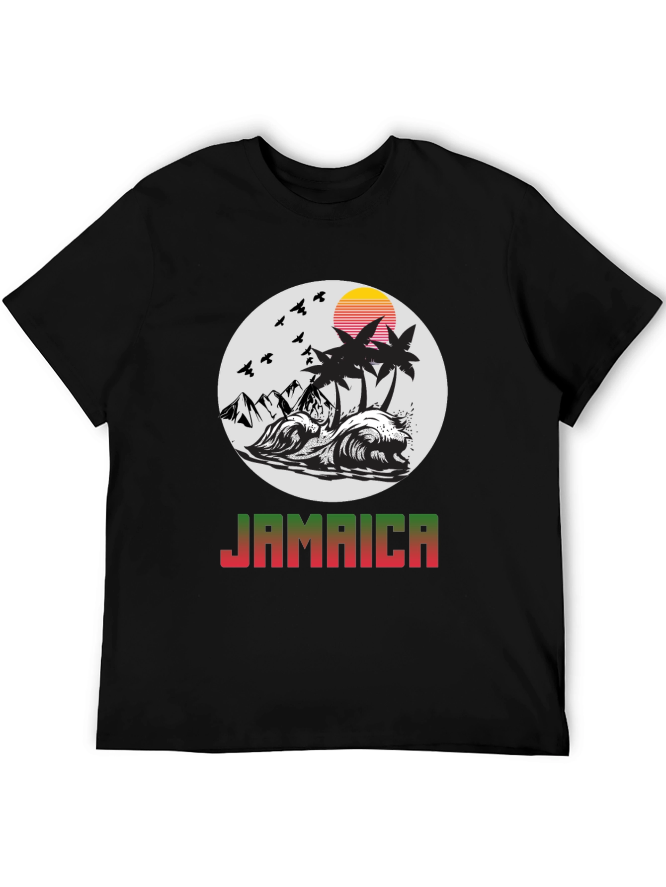 Jamaica Island Graphic Tee - Tropical Paradise T-Shirt