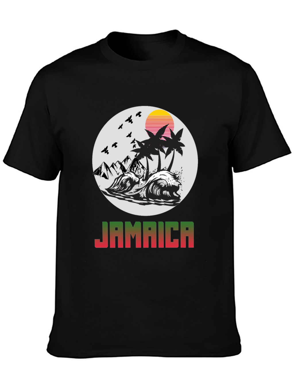 Jamaica Island Graphic Tee - Tropical Paradise T-Shirt