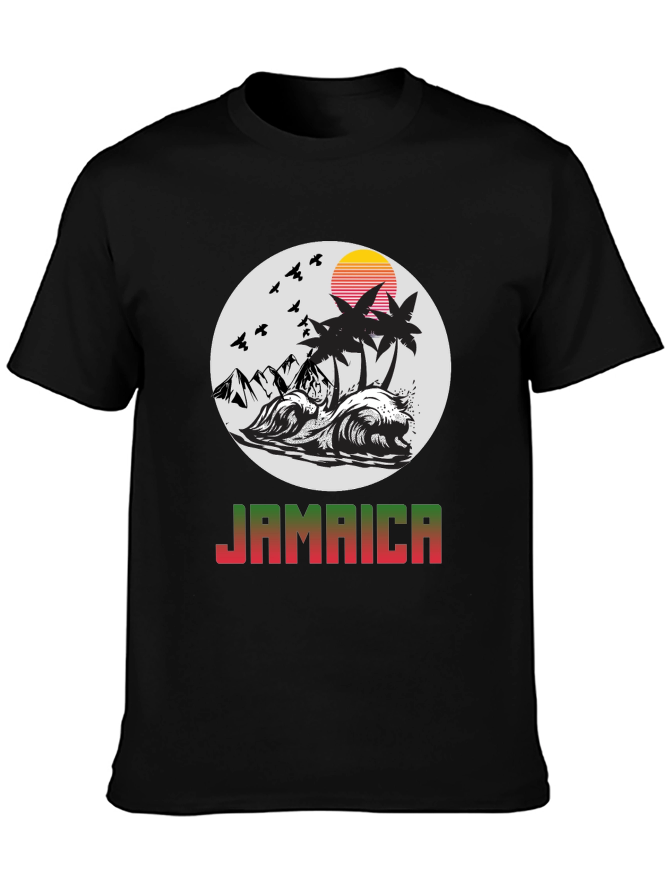 Jamaica Island Graphic Tee - Tropical Paradise T-Shirt