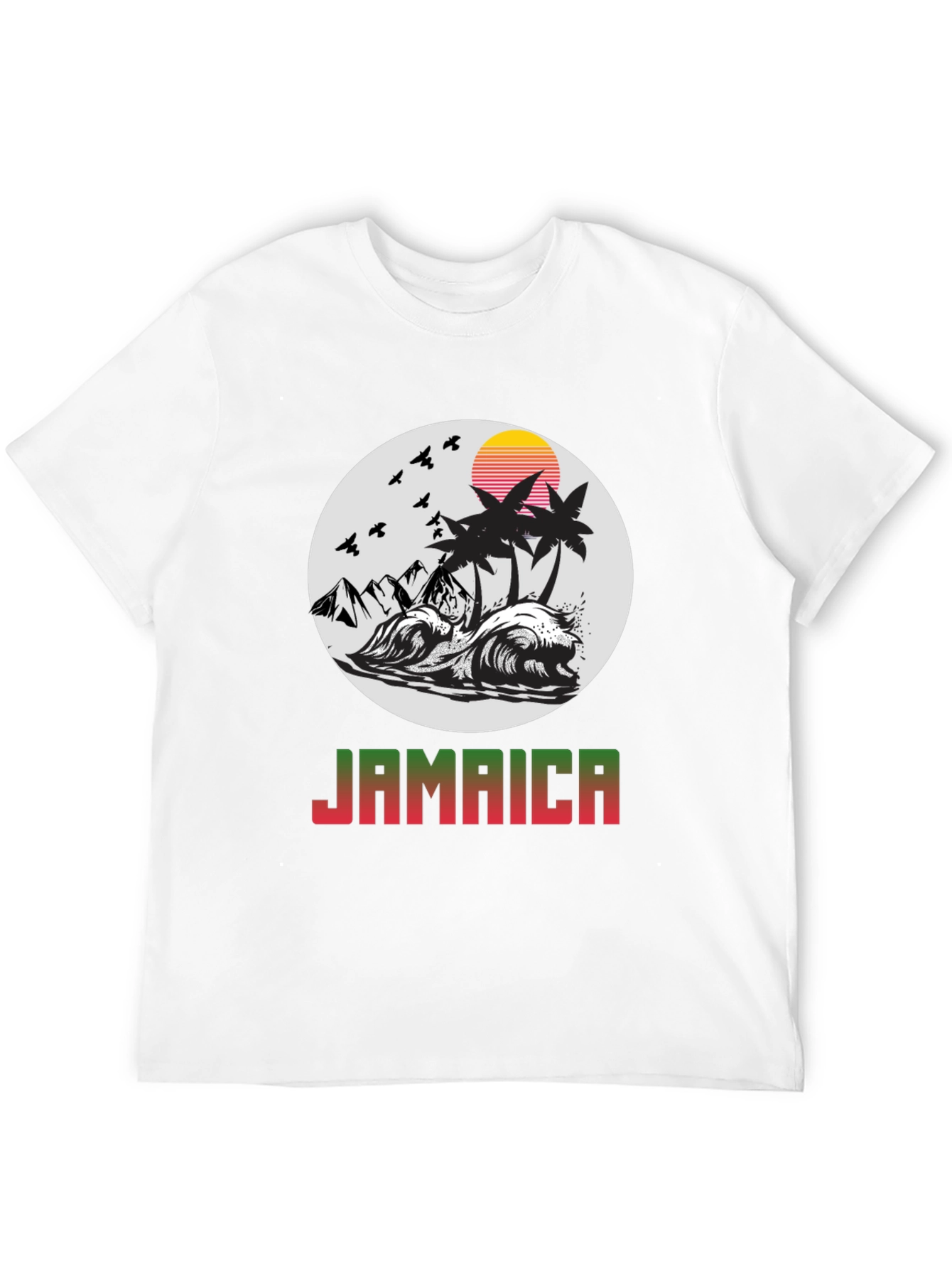 Jamaica Island Graphic Tee - Tropical Paradise T-Shirt