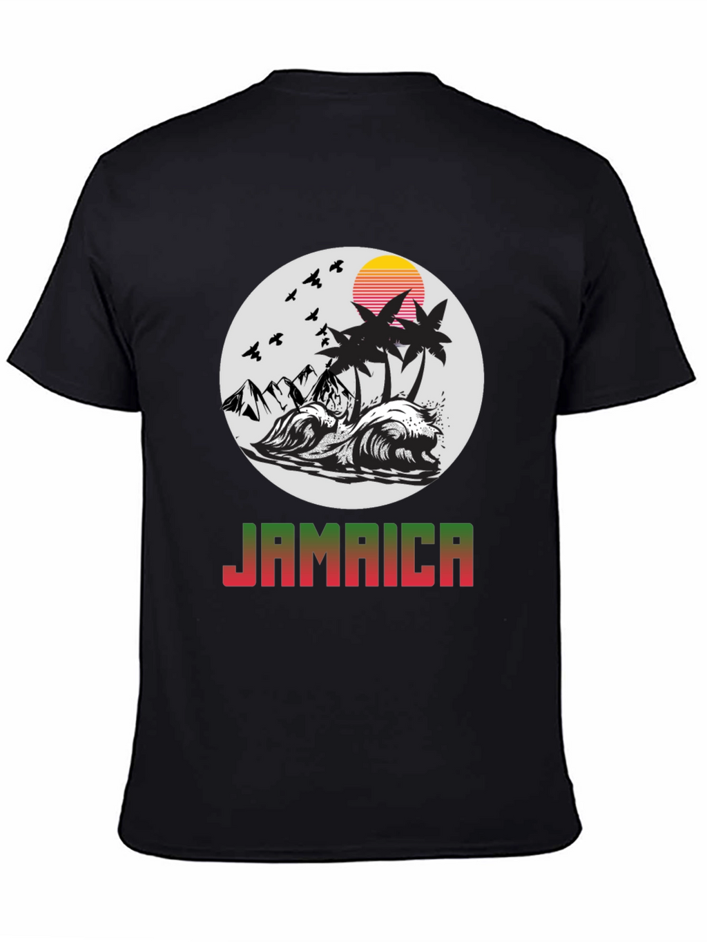 Jamaica Island Graphic Tee - Tropical Paradise T-Shirt
